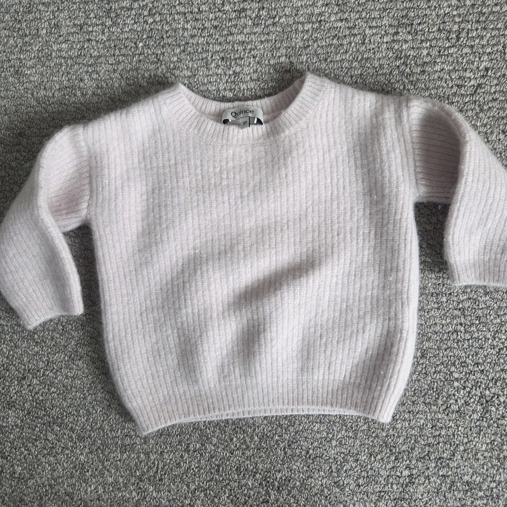 Quince Cashmere Toddler Ribbed Sweater